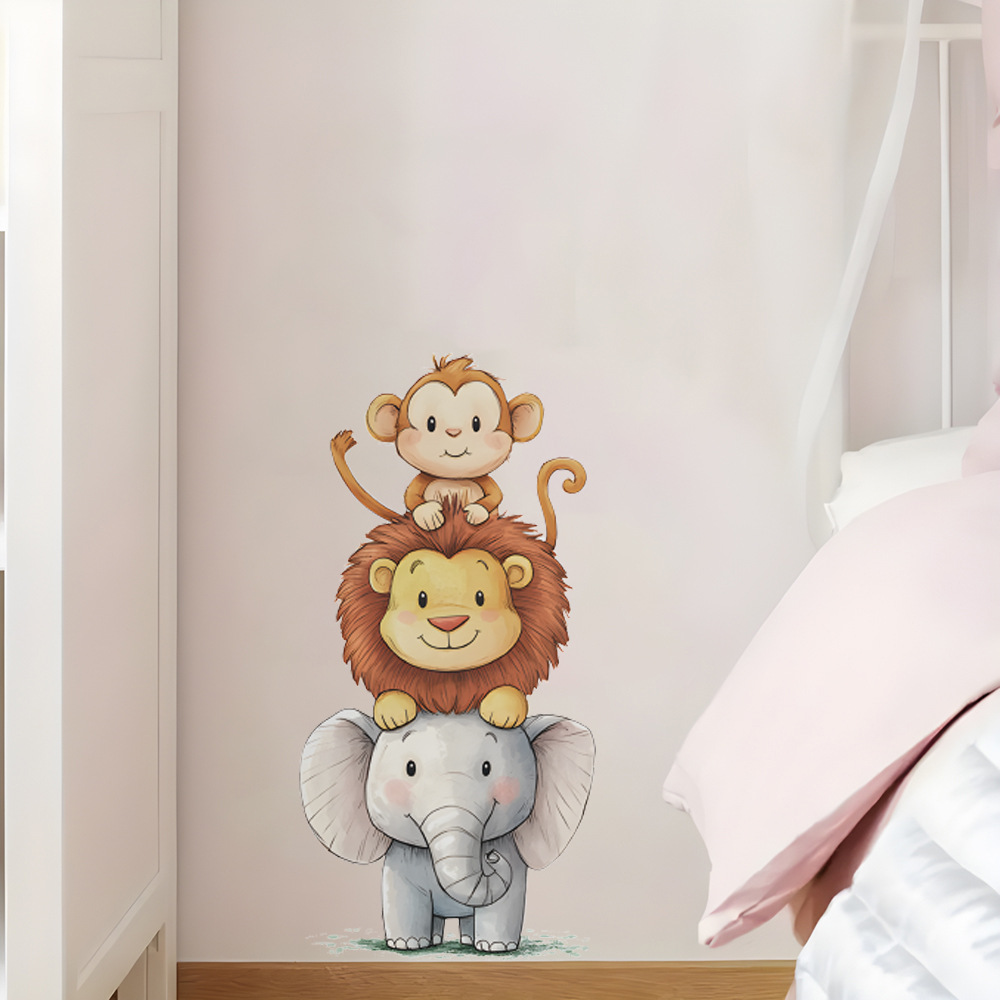 Baby Nursery Wallpaper - Adesivos de Parede de Animais da