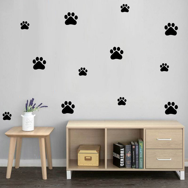 Baby Nursery Decals - Cão dos desenhos animados gato andando