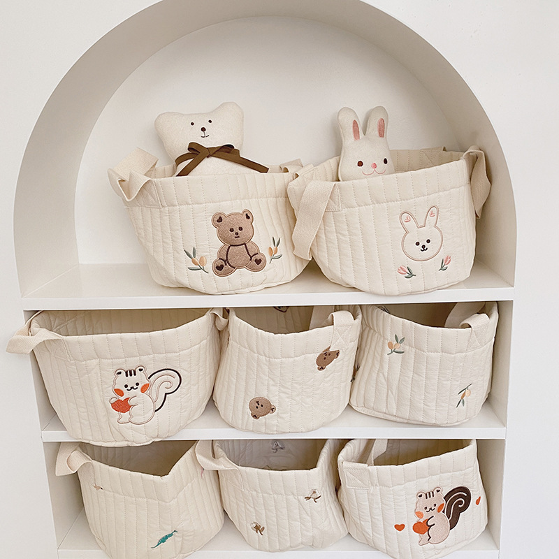Baby Nursery Embroidery - Saco de armazenamento de fraldas do