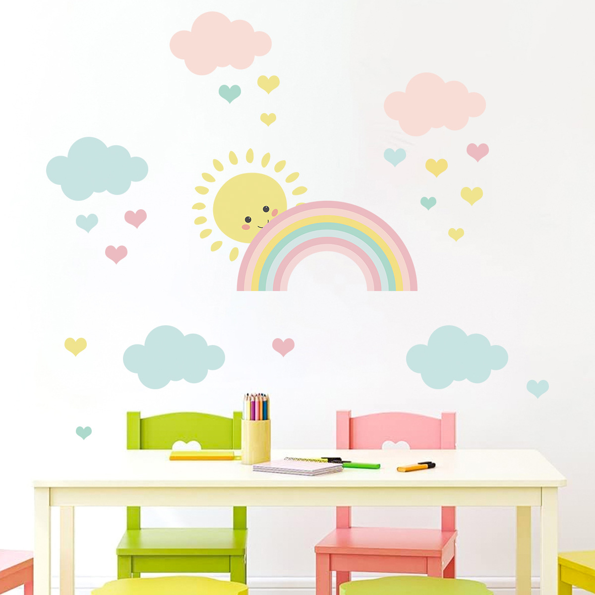 Baby Nursery Murals - Adesivos de Parede de Desenho Animado