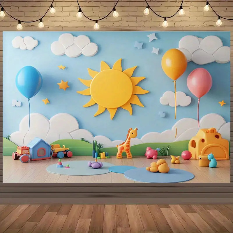 Baby Nursery Murals - Adesivo de Parede Grande de Desenho