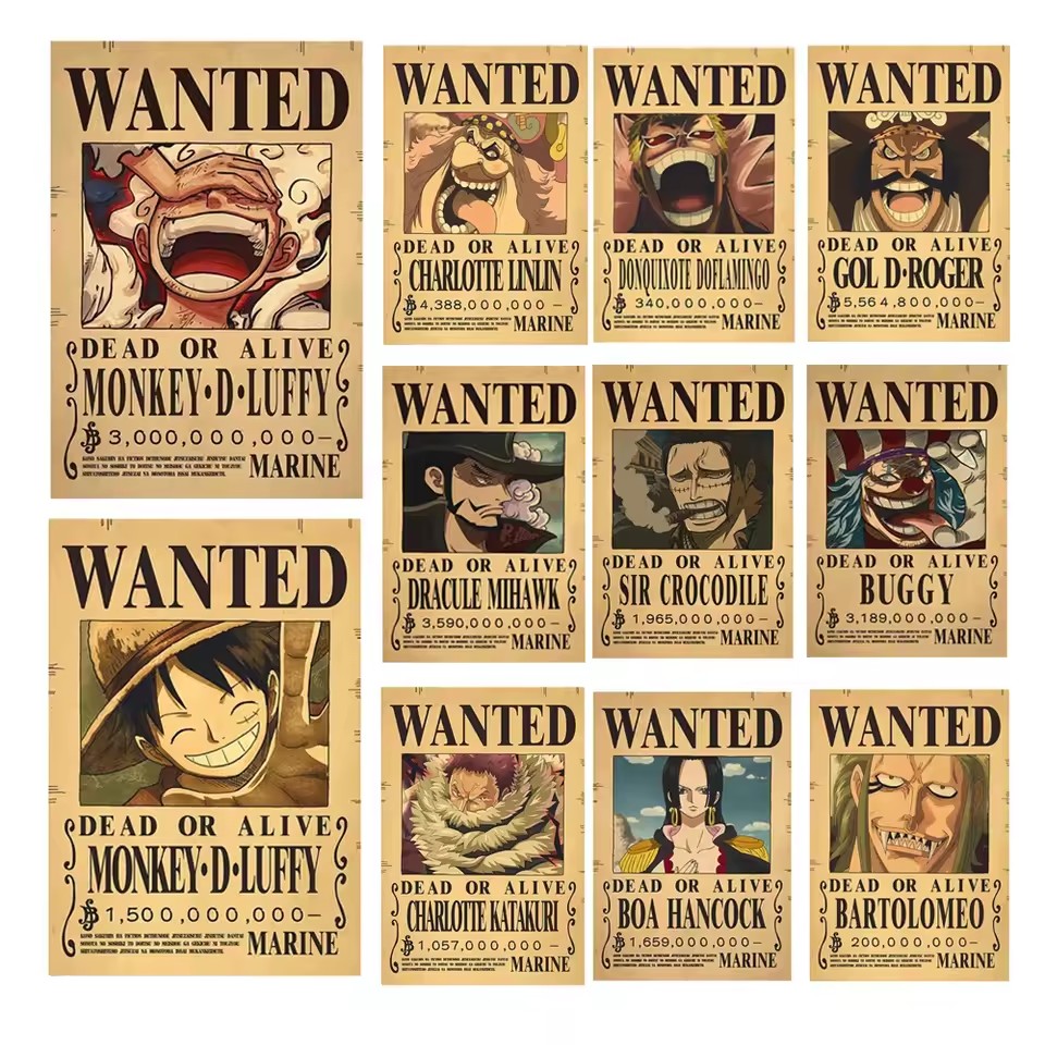 Baby Nursery Decals - Pôsteres de Procurados do Anime One