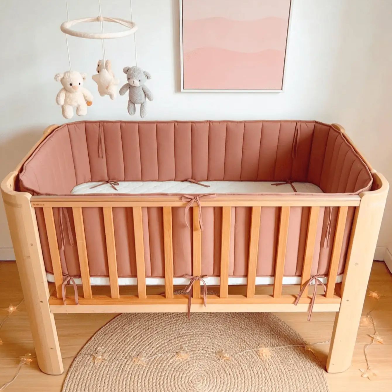 Baby Nursery Glider - Protetor de Berço para Bebê, Barreira