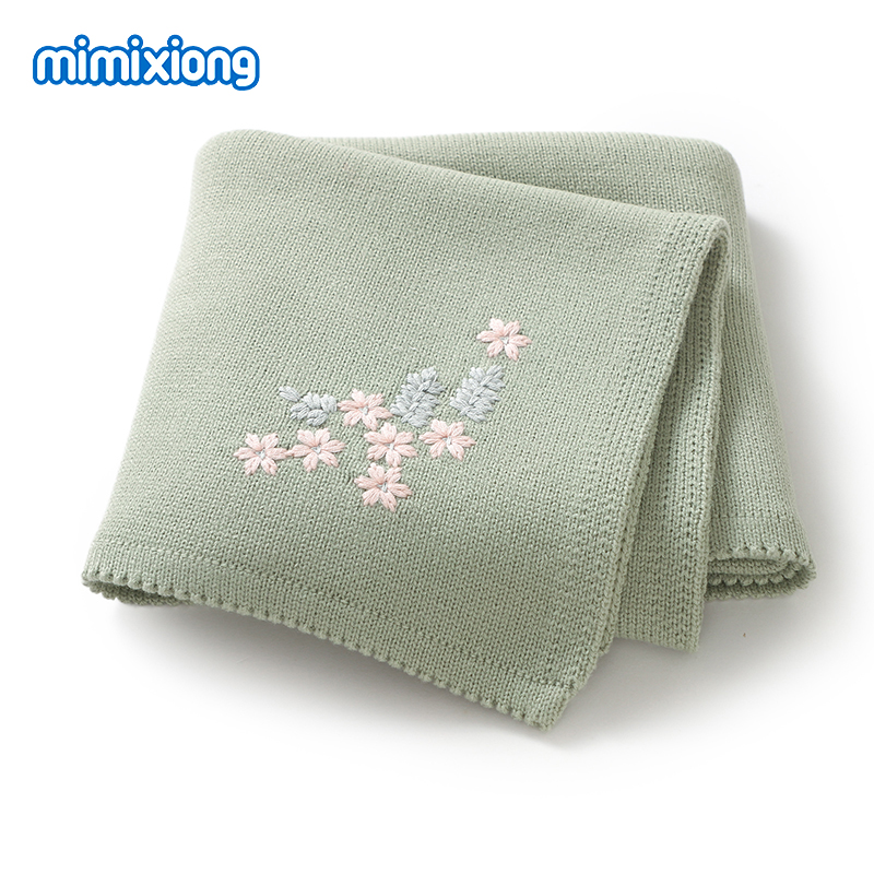 Baby Nursery Embroidery - Moda floral bordado cobertores do bebê