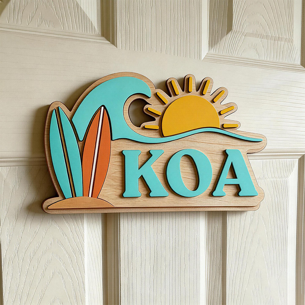 Baby Nursery In - Placa de Porta Personalizada de Madeira