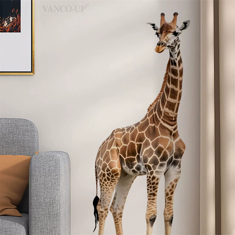 Baby Nursery Wallpaper - Adesivo grande de girafa, animais de
