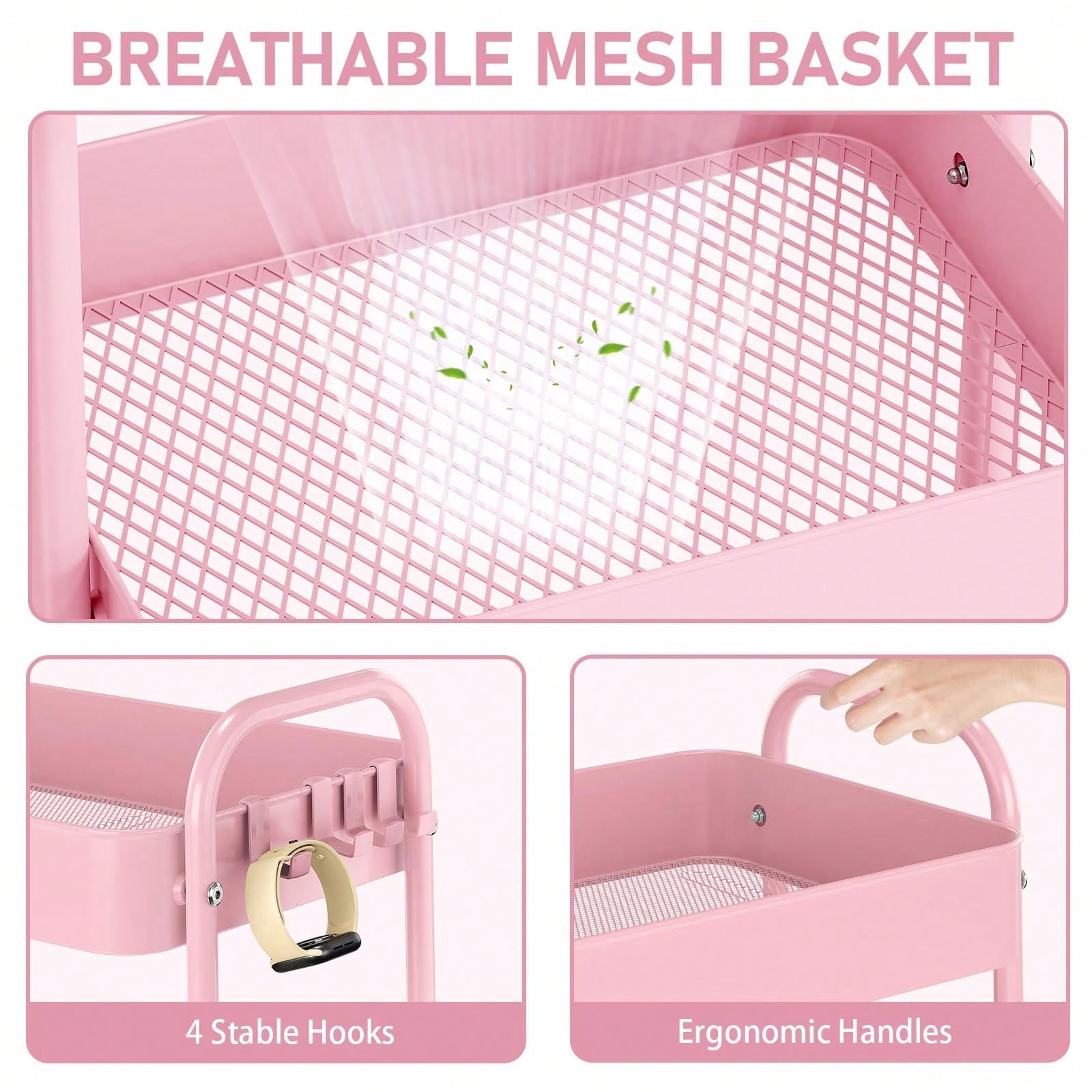 Carrinho de Metal de 3 Níveis  - Baby Nursery In avaliação e preço