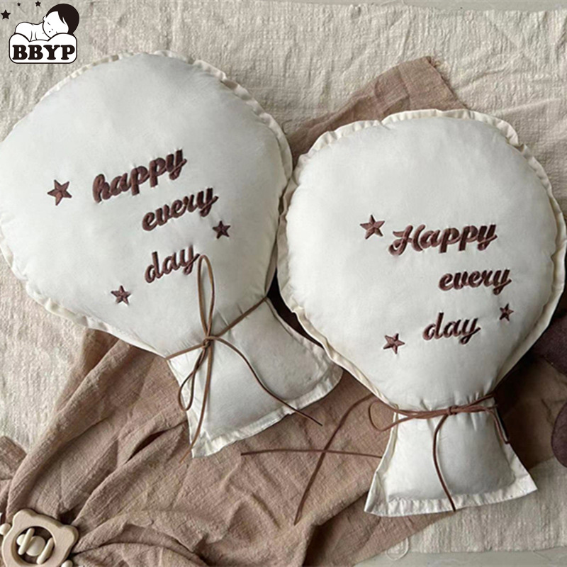 2 pçs algodão bordado balão pa - Baby Nursery Embroidery avaliação e preço