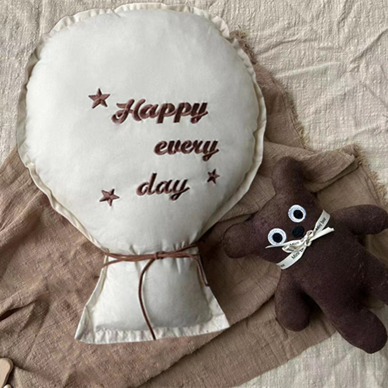 2 pçs algodão bordado balão pa - Baby Nursery Embroidery avaliação e preço