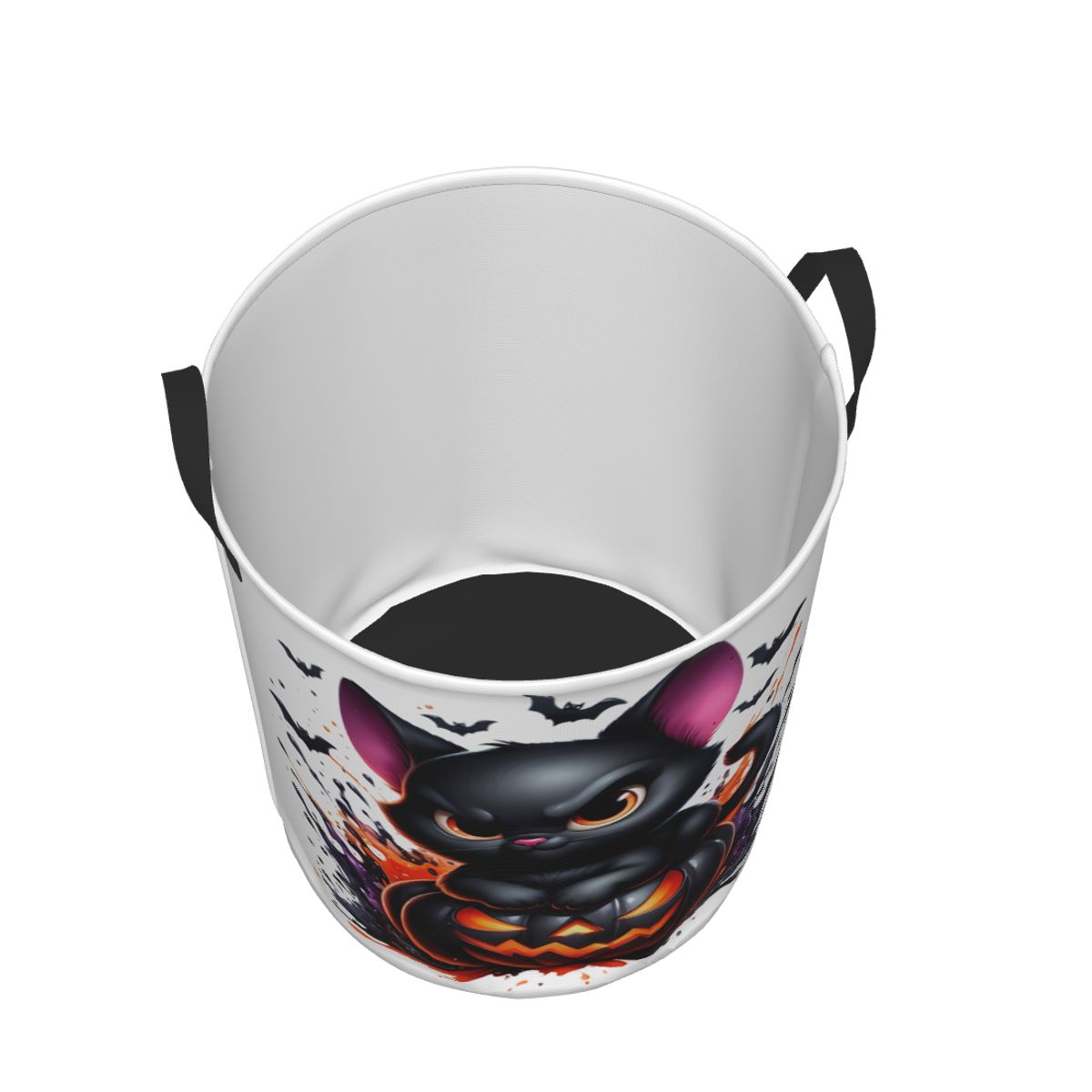 Halloween gato preto abóboras  - Baby Nursery Laundry Basket avaliação e preço
