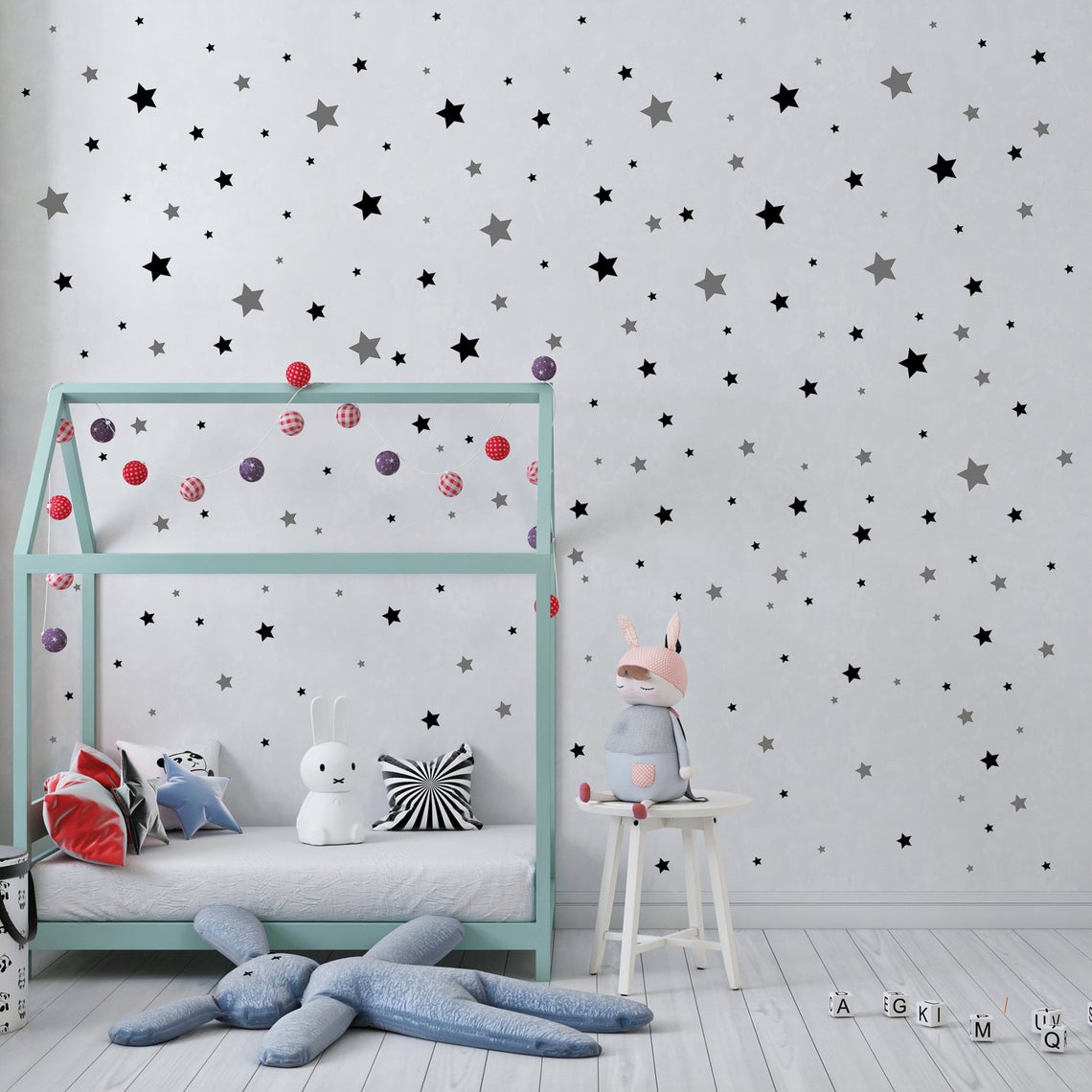 Adesivo de parede estrela dos  - Baby Nursery Decals avaliação e preço