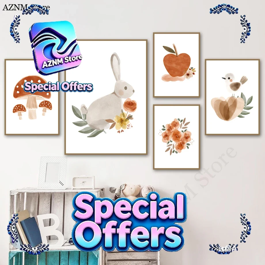 Pôster Decorativo em Tela com  - Baby Nursery Murals avaliação e preço