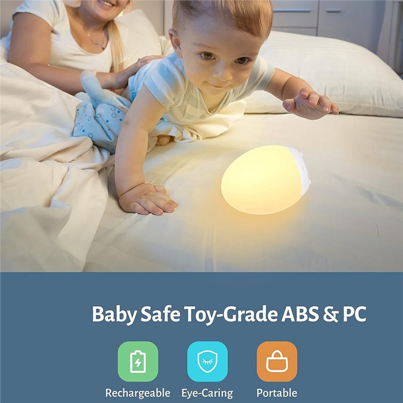 Luz Noturna LED em Forma de Ov - Baby Nursery Hours avaliação e preço