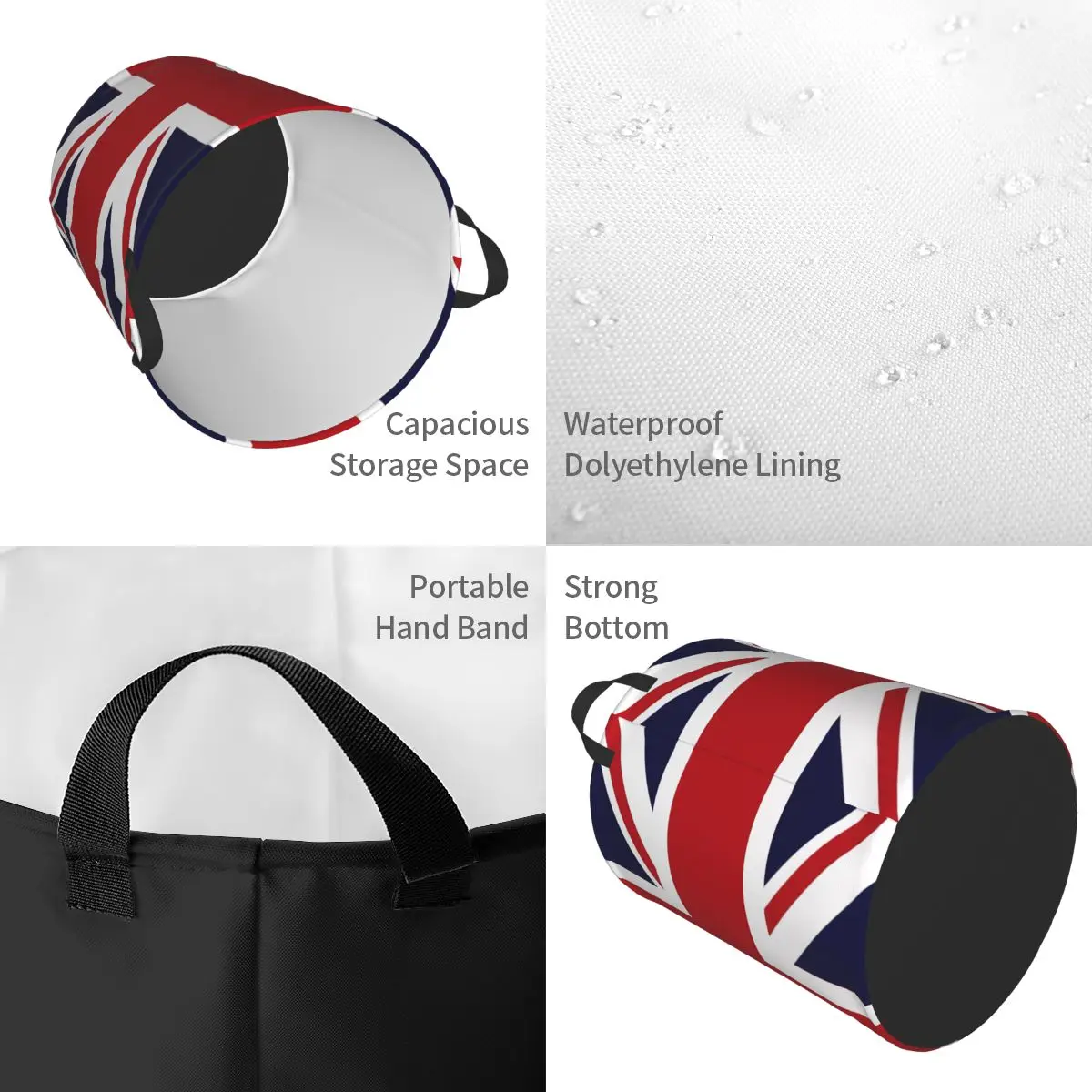 Union jack bandeira do reino u - Baby Nursery Laundry Basket avaliação e preço