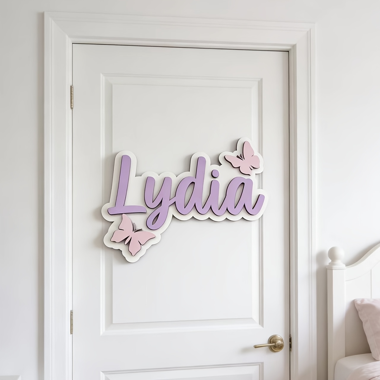 Placa de Porta Personalizada A - Baby Nursery Decorations avaliação e preço