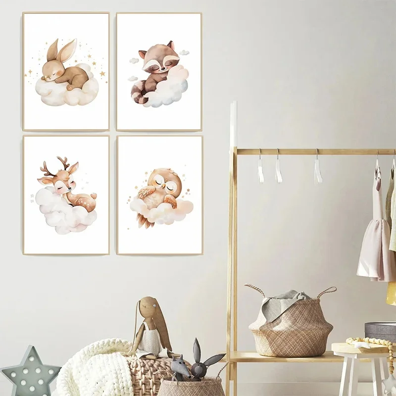 Nuvem dos desenhos animados an - Baby Nursery Murals avaliação e preço