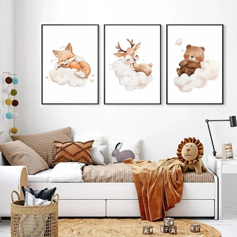 Nuvem dos desenhos animados an - Baby Nursery Murals avaliação e preço