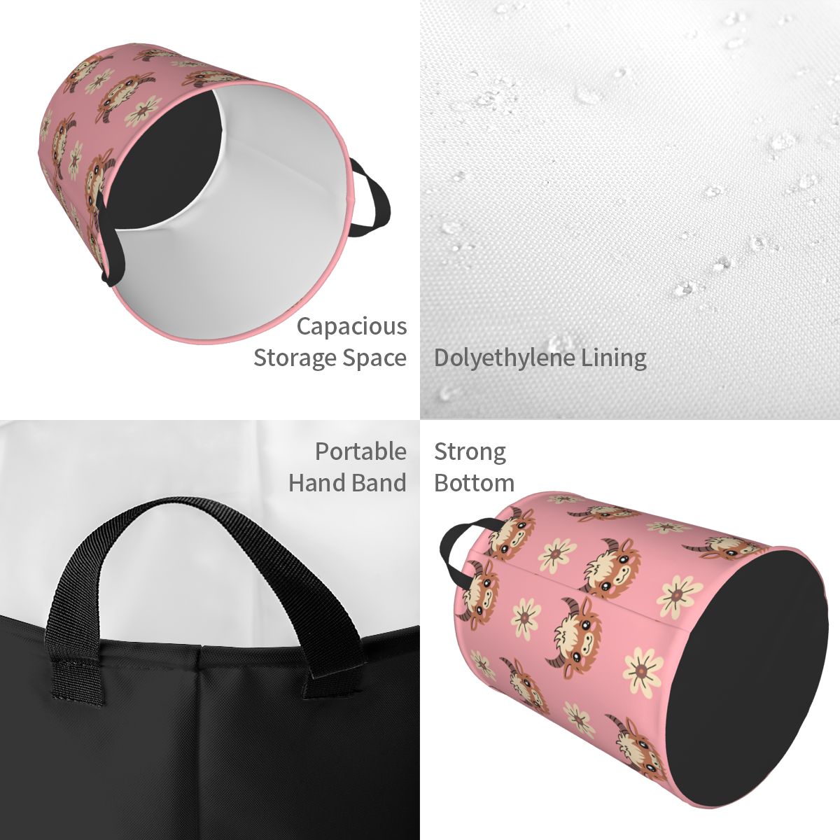 Cesto de Roupa Dobrável para B - Baby Nursery Laundry Basket avaliação e preço
