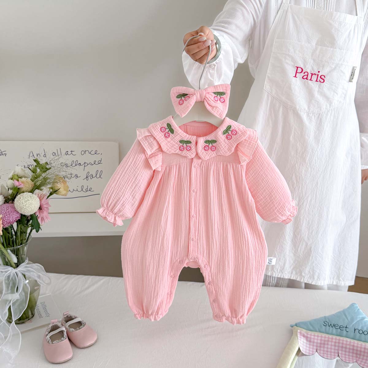 Macacão de Gaze para Bebês Rec - Baby Nursery Embroidery avaliação e preço