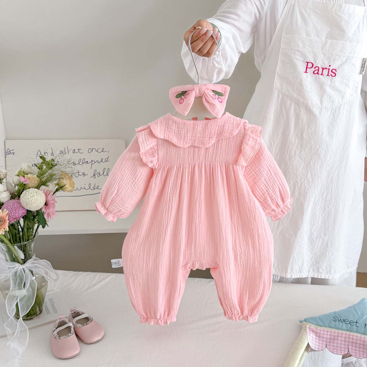 Macacão de Gaze para Bebês Rec - Baby Nursery Embroidery avaliação e preço