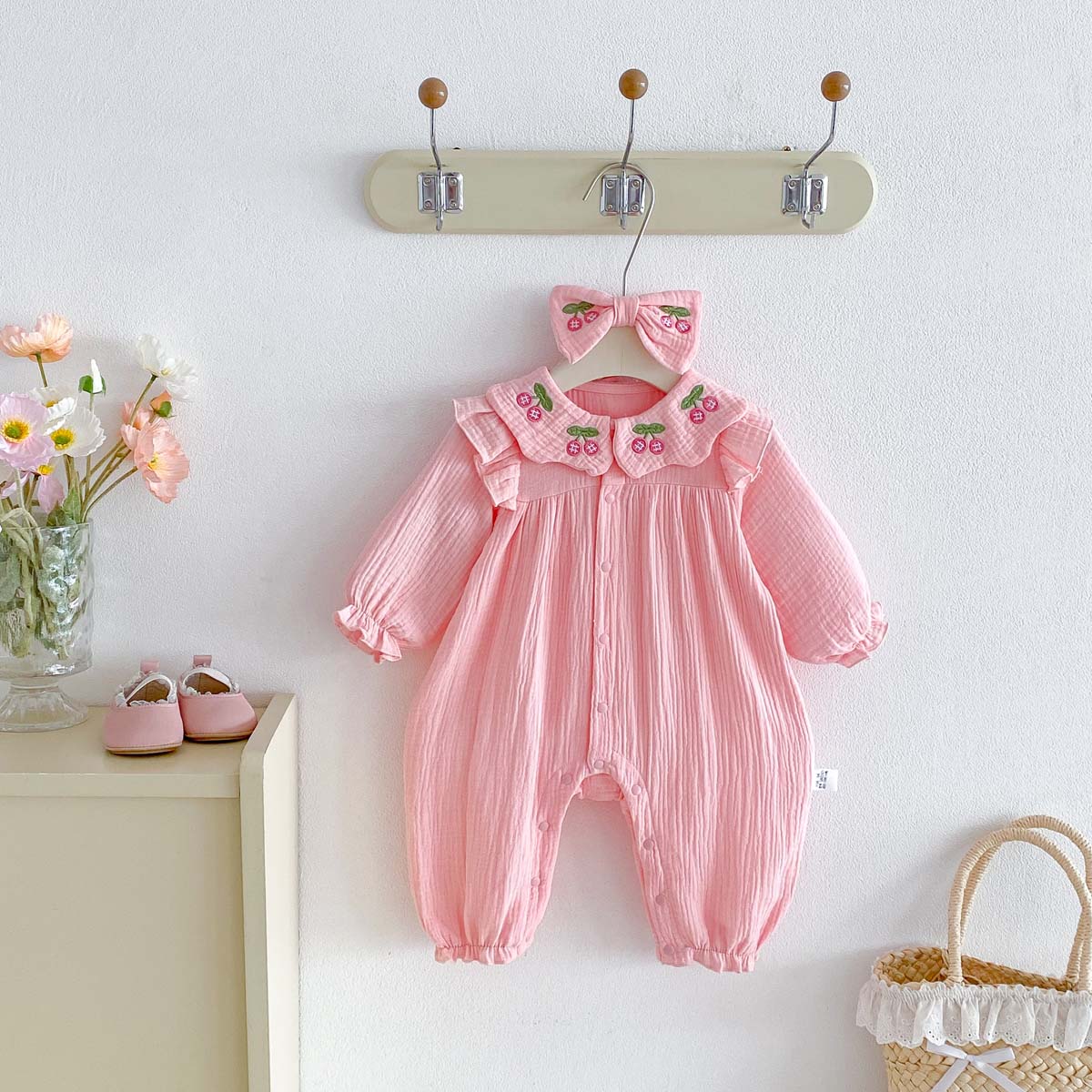 Macacão de Gaze para Bebês Rec - Baby Nursery Embroidery avaliação e preço