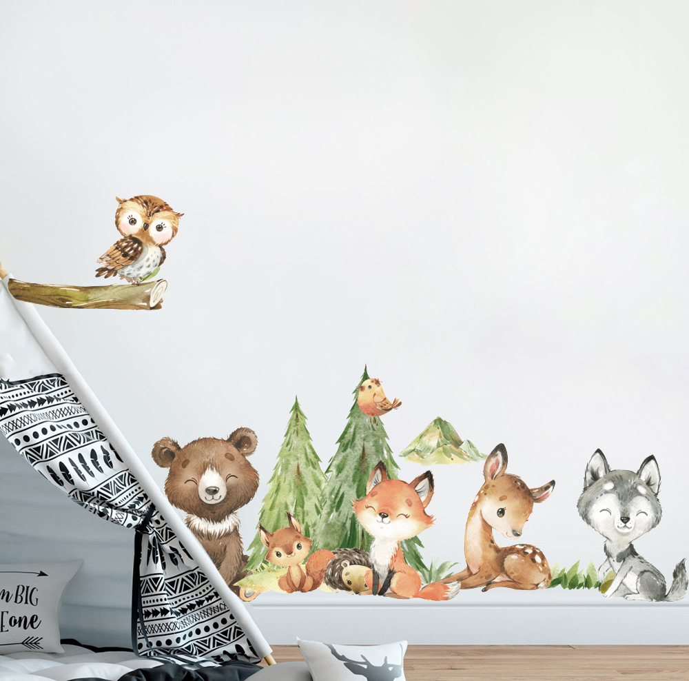 Adesivo de parede de desenho a - Baby Nursery Tree avaliação e preço