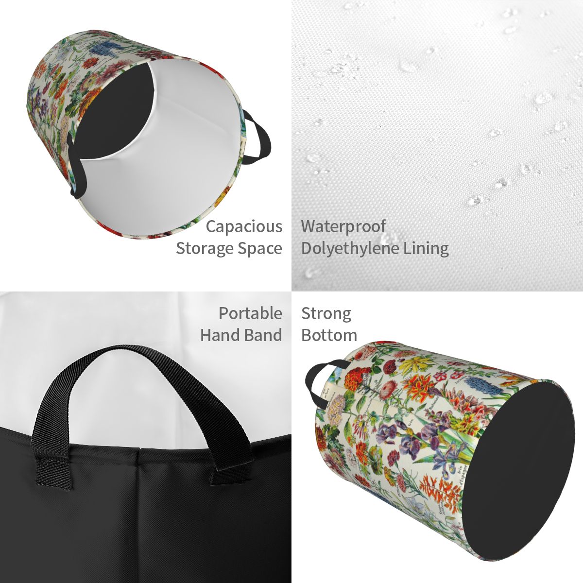 Adolphe Millot Hd Fleurs Cesta - Baby Nursery Laundry Basket avaliação e preço