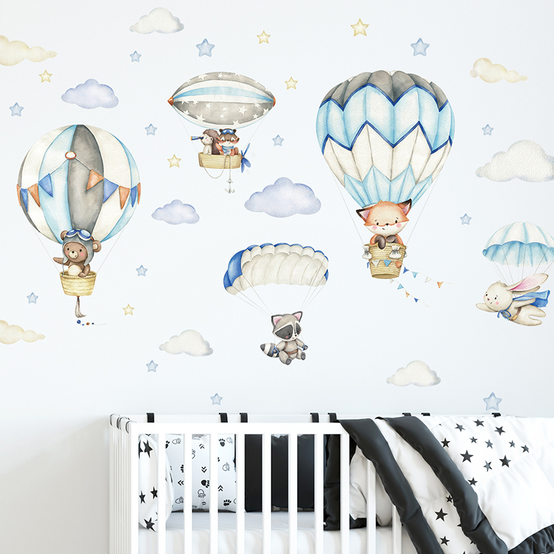 Adesivos de parede com balão d - Baby Nursery Decals avaliação e preço