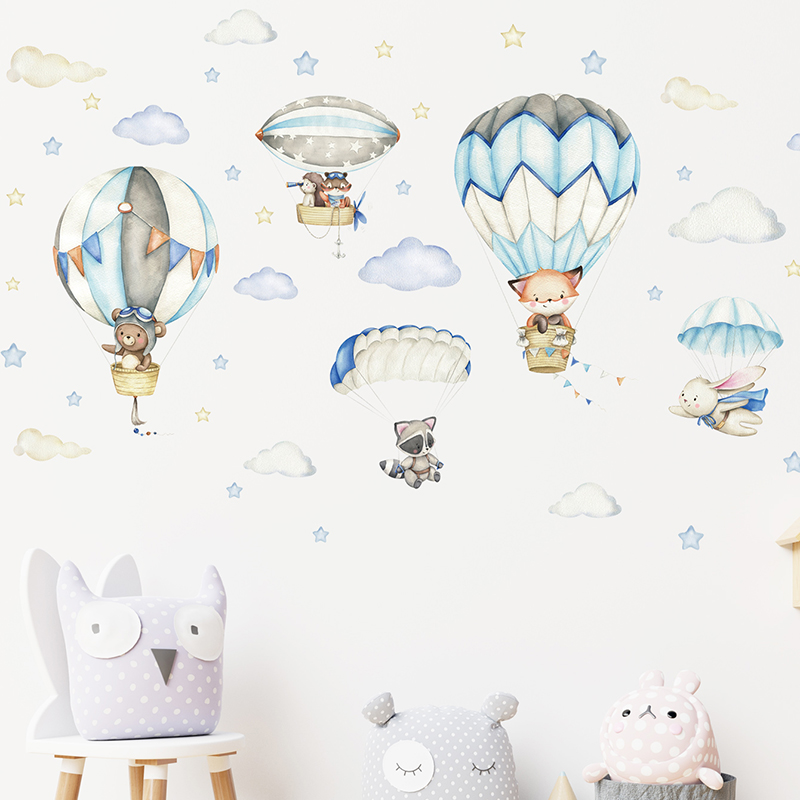 Adesivos de parede com balão d - Baby Nursery Decals avaliação e preço