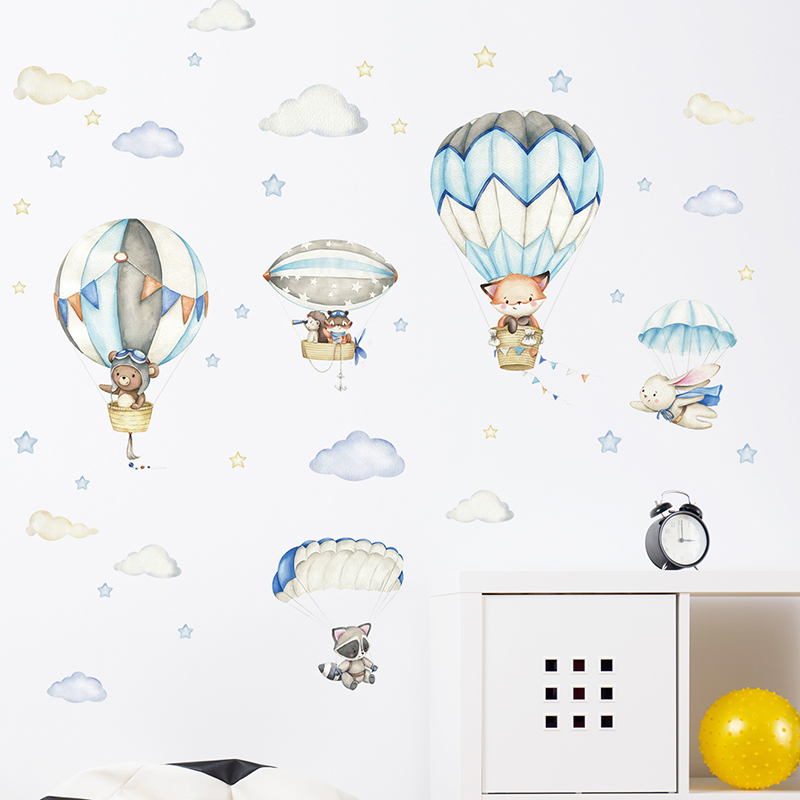 Adesivos de parede com balão d - Baby Nursery Decals avaliação e preço