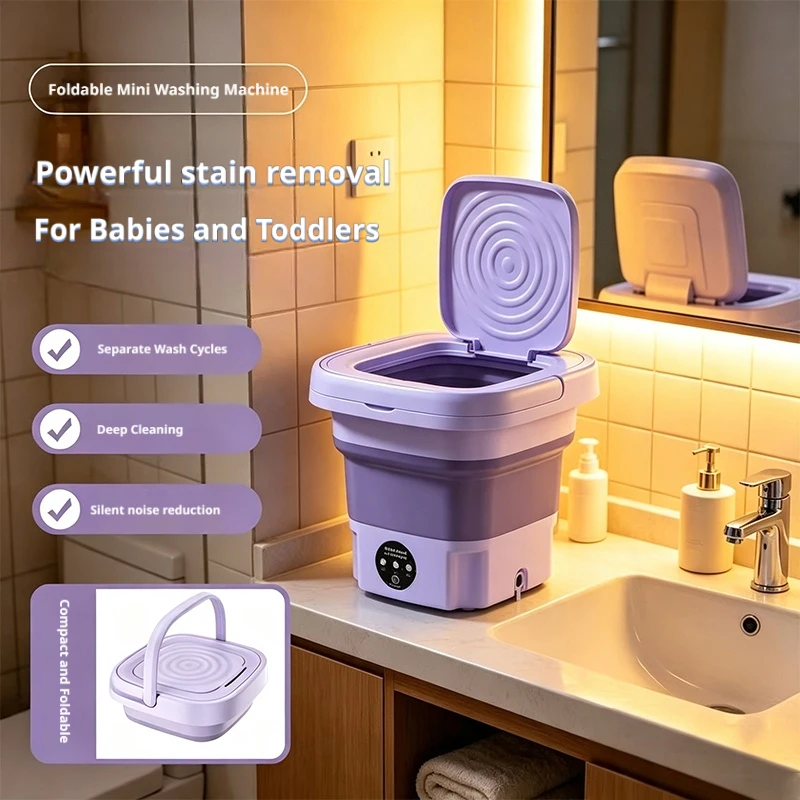 Máquina de Lavar Mini Dobrável - Baby Nursery Laundry Basket avaliação e preço