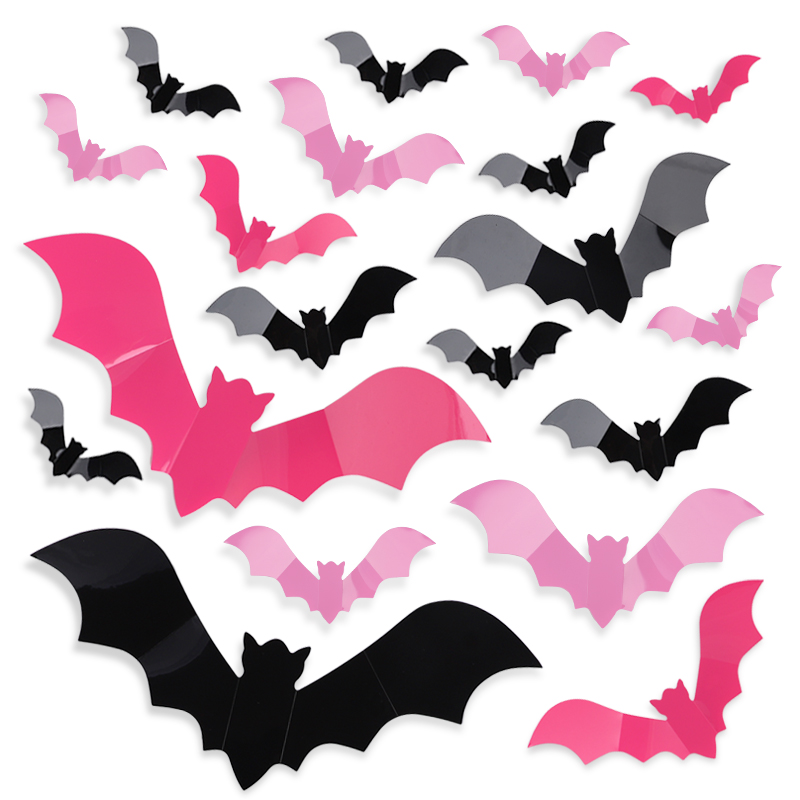 24/48 pçs halloween rosa morce - Baby Nursery Decals avaliação e preço