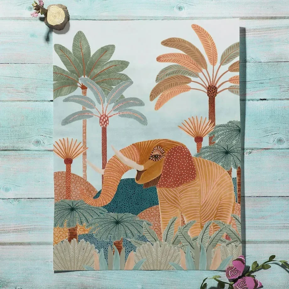 Pôster de Pintura em Tela com  - Baby Nursery Tree avaliação e preço