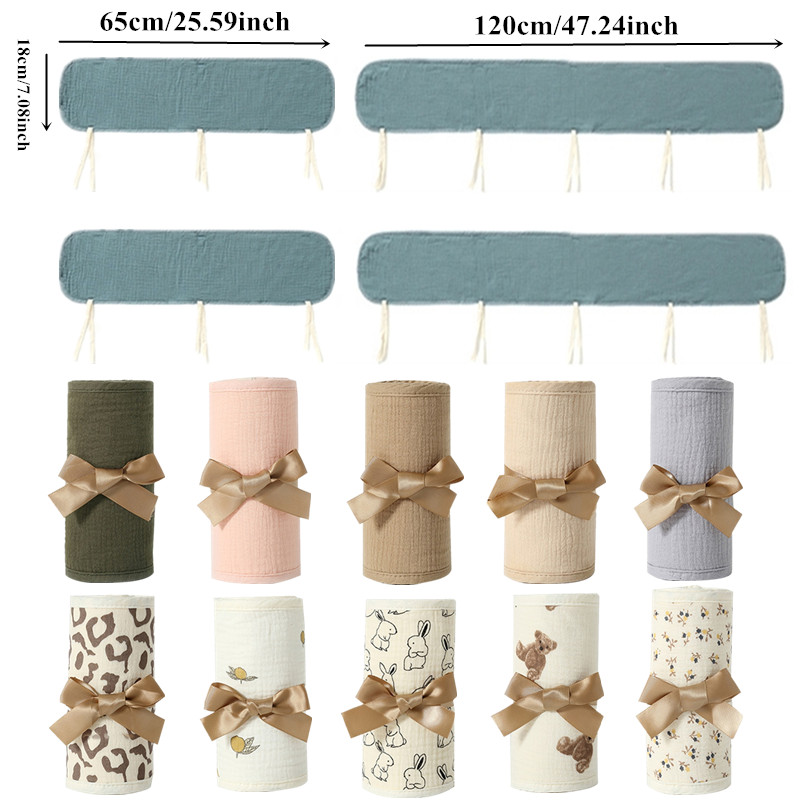Algodão bebê cama bumpers, tam - Baby Nursery Glider avaliação e preço