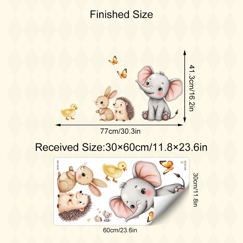 Adesivo de parede de animal de - Baby Nursery Decals avaliação e preço