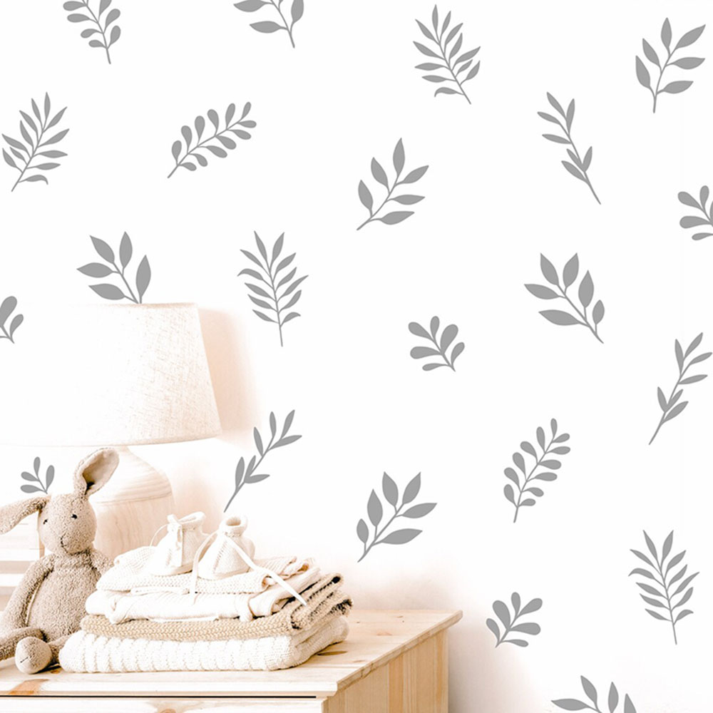 41 pçs folha botânica adesivo  - Baby Nursery Tree avaliação e preço