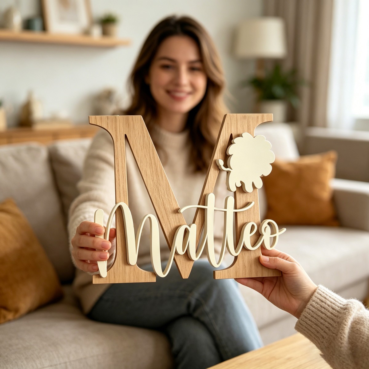Placa de Nome de Leão Personal - Baby Nursery Decorations avaliação e preço