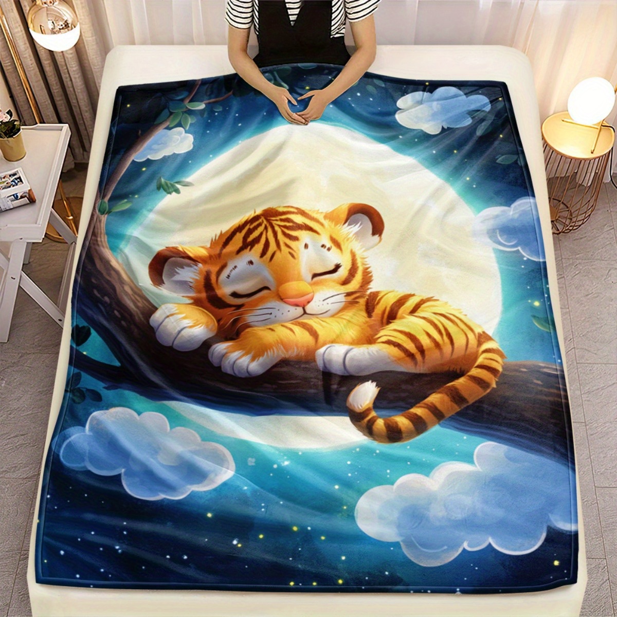 Bonito dormindo tigre no galho - Baby Nursery Tree avaliação e preço