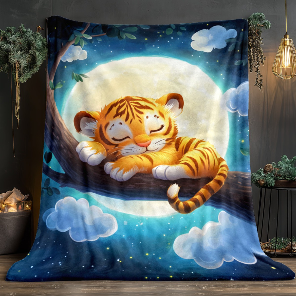 Bonito dormindo tigre no galho - Baby Nursery Tree avaliação e preço