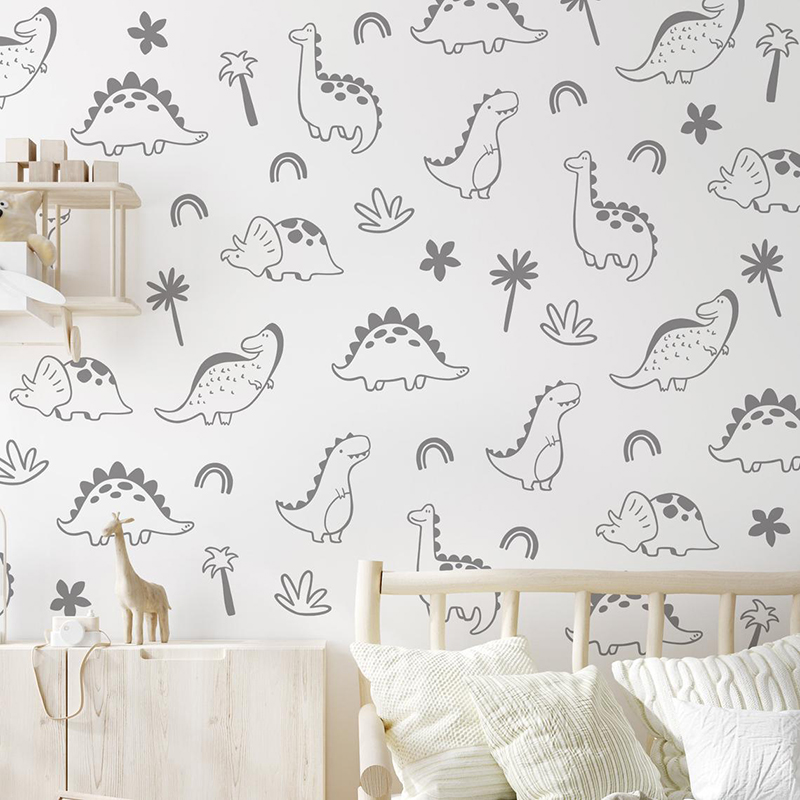 Dinossauro Geométrico Árvore A - Baby Nursery Tree avaliação e preço