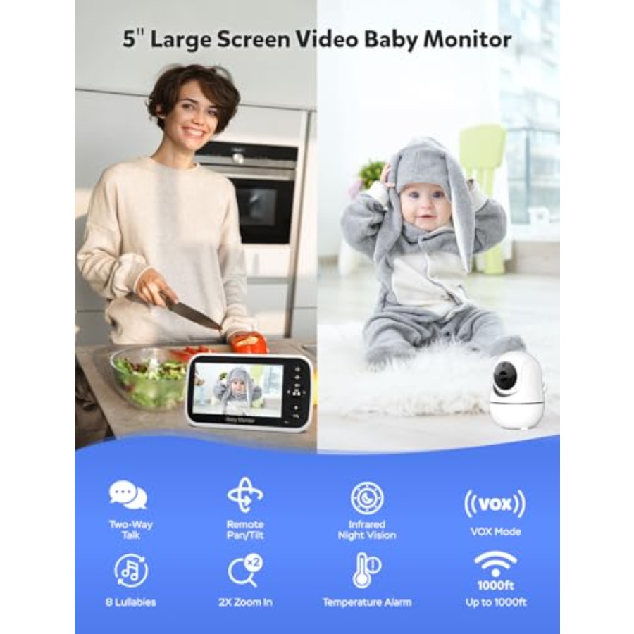Monitor para bebês para uso em - Baby Nursery Hours avaliação e preço
