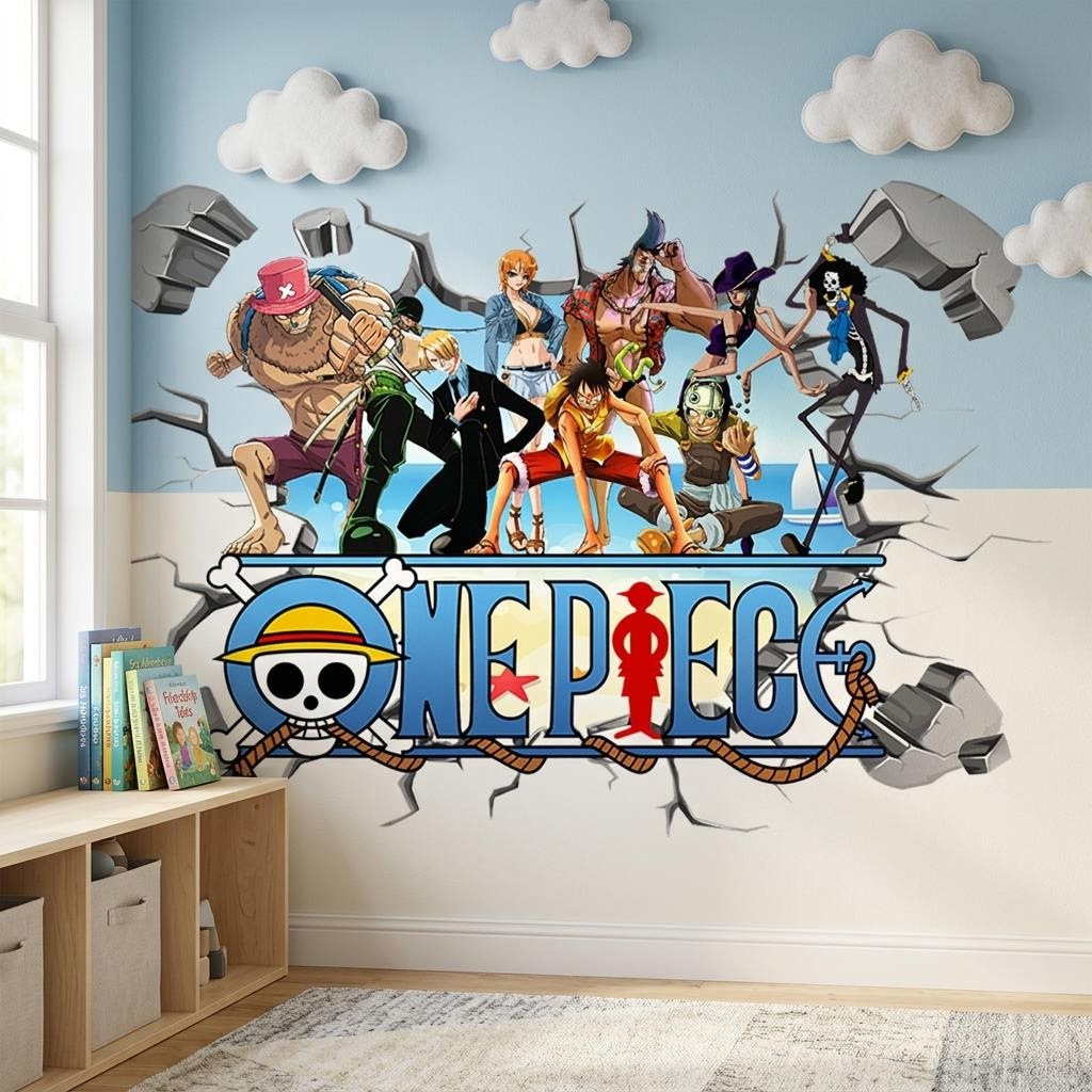 Adesivos de Parede 3D do Luffy - Baby Nursery Decals avaliação e preço