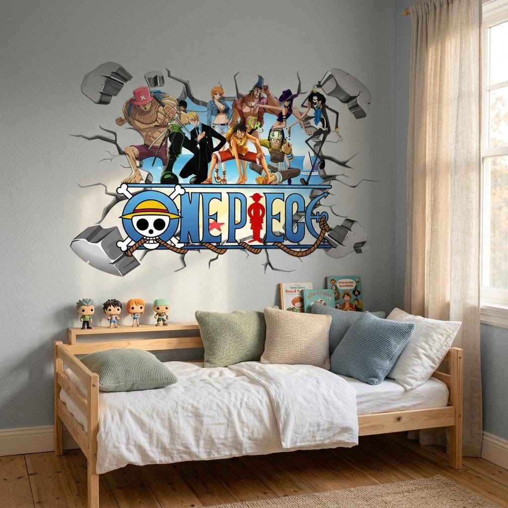 Adesivos de Parede 3D do Luffy - Baby Nursery Decals avaliação e preço