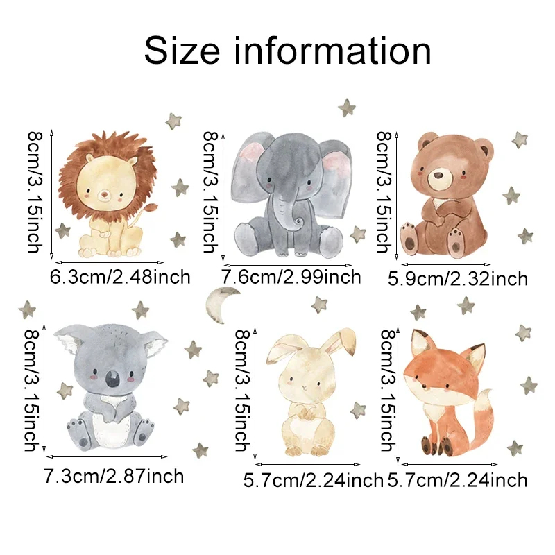 Adesivos de parede de animais  - Baby Nursery Decals avaliação e preço