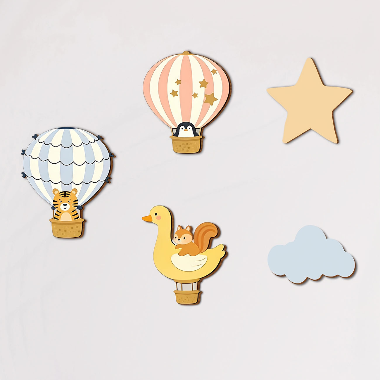5 Peças de Adesivos de Parede  - Baby Nursery Decals avaliação e preço