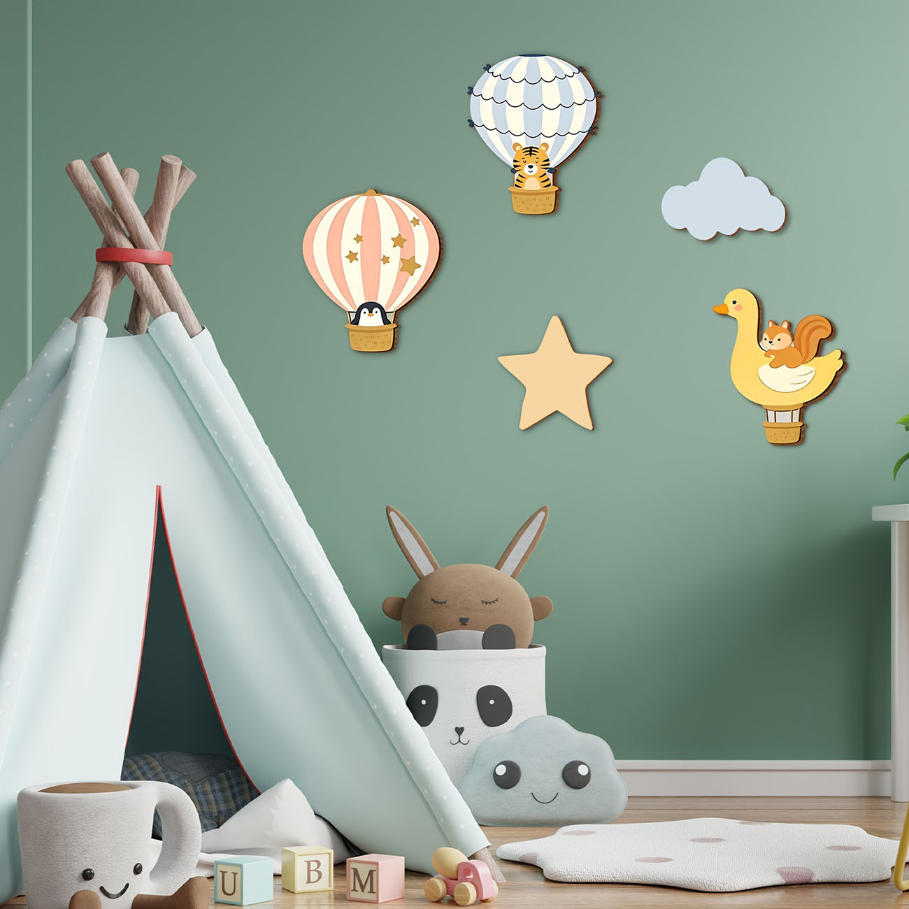 5 Peças de Adesivos de Parede  - Baby Nursery Decals avaliação e preço
