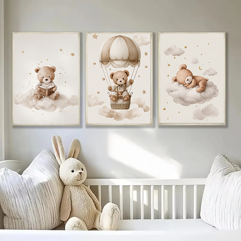 3 pçs/set boêmio urso de pelúc - Baby Nursery Decorations avaliação e preço
