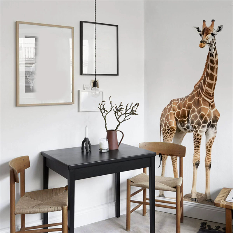 Adesivo grande de girafa, anim - Baby Nursery Wallpaper avaliação e preço