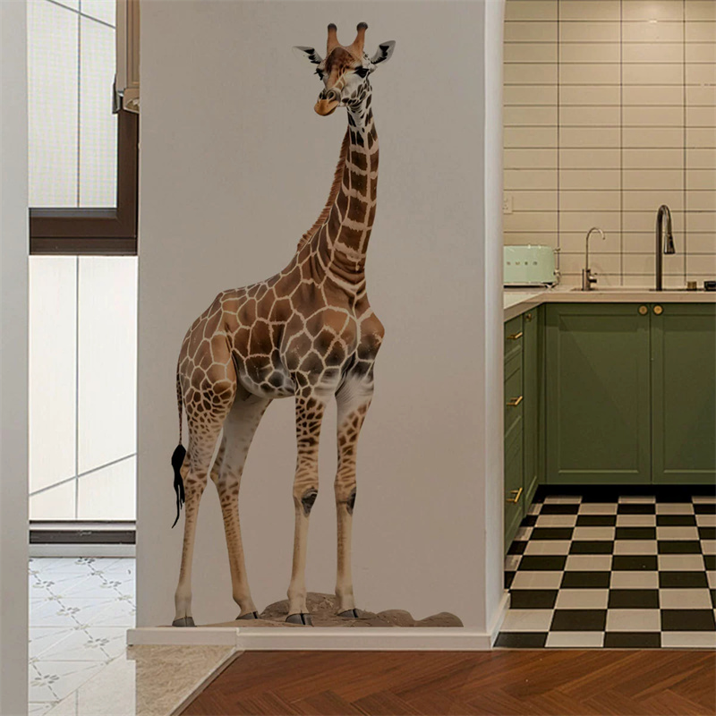 Adesivo grande de girafa, anim - Baby Nursery Wallpaper avaliação e preço