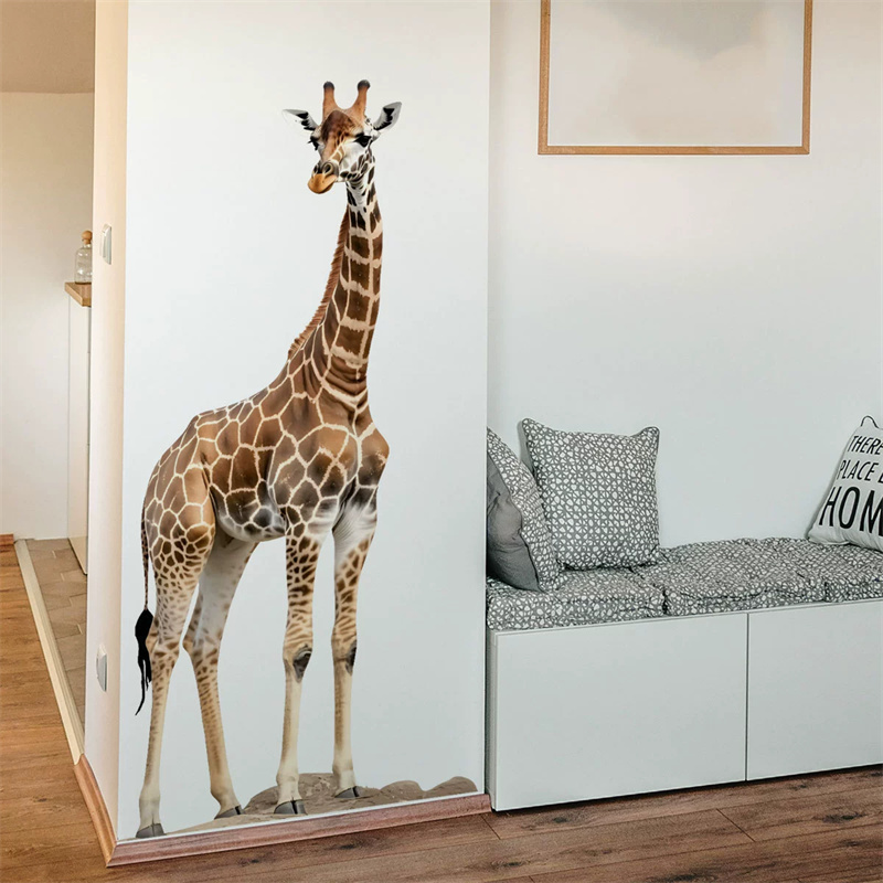 Adesivo grande de girafa, anim - Baby Nursery Wallpaper avaliação e preço